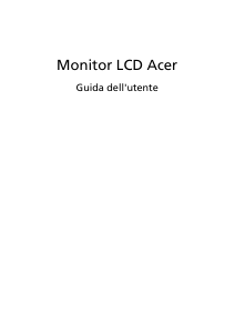 Manuale Acer ED270RP Monitor LCD