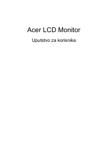 Priručnik Acer ED270RP LCD zaslon