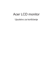 Priručnik Acer ED322QA LCD zaslon