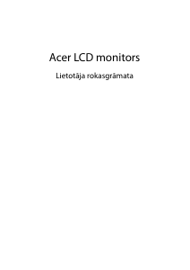 Rokasgrāmata Acer EEB243YU Šķidro kristālu monitors
