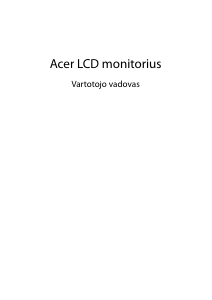 Vadovas Acer EEB243YU Skystakristalis monitorius