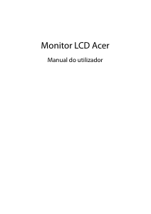 Manual Acer EEB243YU Monitor LCD