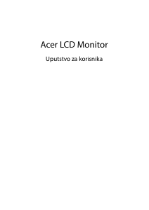 Priručnik Acer EEB243YU LCD zaslon