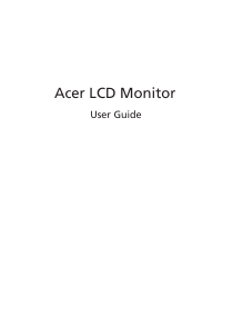 Manual Acer EG220QP LCD Monitor