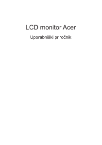 Priročnik Acer EG240YP LCD-zaslon