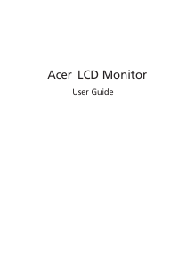 Manual Acer EH301CUR LCD Monitor