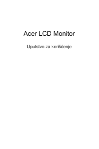 Priručnik Acer EI292CURP LCD zaslon