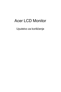 Priručnik Acer EI322QURP LCD zaslon