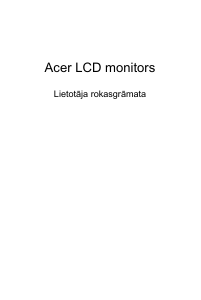 Rokasgrāmata Acer EI342CKRS Šķidro kristālu monitors