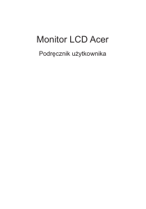 Instrukcja Acer EK241Y Monitor LCD