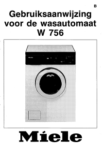 Handleiding Miele W 756 Wasmachine