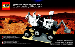 Bruksanvisning Lego set 21104 Ideas NASA Mars vetenskap lab Curisoty Rover