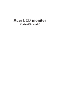 Priručnik Acer ET322QUA LCD zaslon