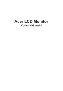 Priručnik Acer ET400U LCD zaslon