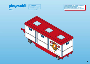 Manual de uso Playmobil set 4232 Circus Jaulas de los leones