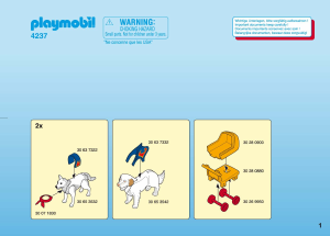 Manual de uso Playmobil set 4237 Circus Espectáculo de perros