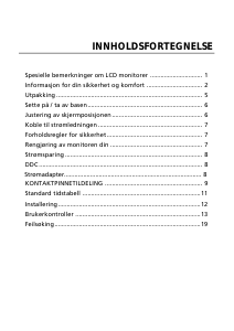 Bruksanvisning Acer GN276HL LCD-skjerm