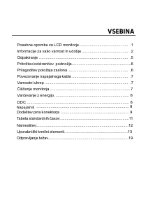 Priročnik Acer GN276HL LCD-zaslon