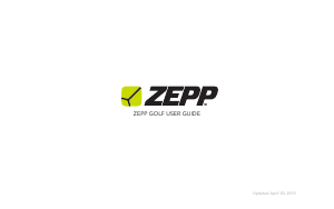Manual Zepp Golf Swing Analyser