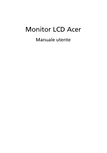 Manuale Acer S271HLI Monitor LCD