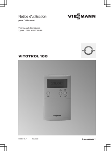 Mode d’emploi Viessmann Vitotrol 100 Thermostat