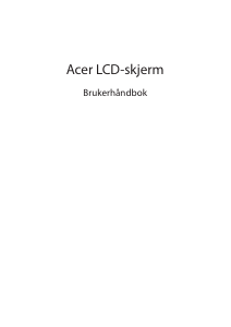 Bruksanvisning Acer UT222Q LCD-skjerm