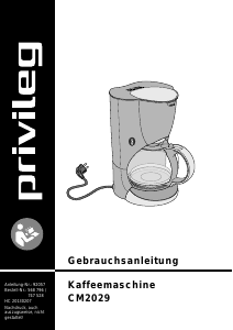Bedienungsanleitung Privileg CM2029 Kaffeemaschine