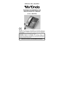 Manual de uso MX Onda MX-TF30 Teléfono inalámbrico