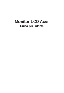 Manuale Acer VG242YP Monitor LCD