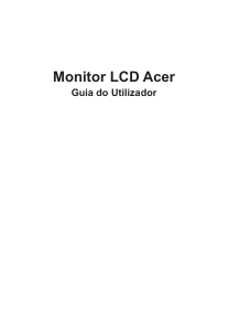 Manual Acer VG242YP Monitor LCD