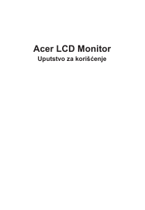 Priručnik Acer VG242YP LCD zaslon