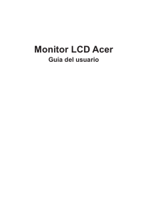 Manual de uso Acer VG242YP Monitor de LCD