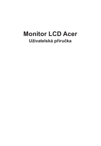 Manuál Acer VG242YP LCD monitor