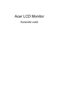 Priručnik Acer VG252QS LCD zaslon