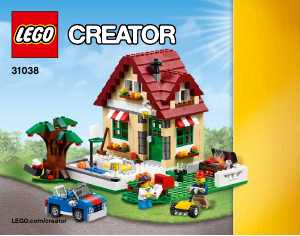 Manual de uso Lego set 31038 Creator Casa ideal