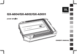 Manuale JBL GX-A604 Amplificatore auto