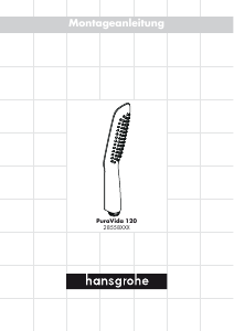 Kullanım kılavuzu Hansgrohe PuraVida 120 Duş başlığı