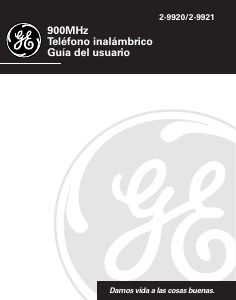 Manual de uso GE 2-9920 Teléfono inalámbrico