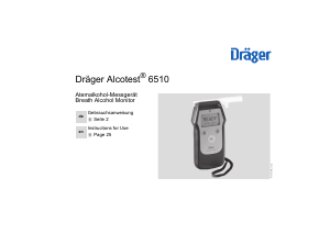 Handleiding Dräger Alcotest 6510 Alcoholtester