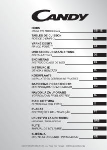 Manuale Candy CVG64SGB Piano cottura