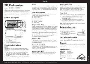 Manual Asaklitt 31-8541 Step Counter