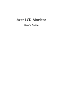 Manual Acer KA240HQB LCD Monitor