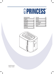 Manual de uso Princess 142700 Galaxy Tostador