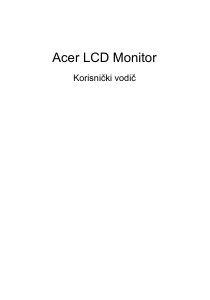 Priručnik Acer KA251Q LCD zaslon