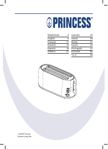 كتيب محمصة كهربائية 143002 Long Slot Princess