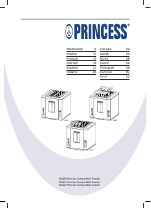 Manual de uso Princess 144000 Compact-4-All Tostador