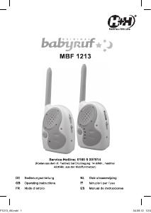 Manual Olympia MBF 1213 Baby Monitor