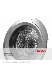 Handleiding Bosch WAY32591NL Wasmachine