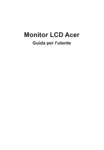 Manuale Acer KA272U Monitor LCD