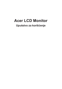 Priručnik Acer KA272U LCD zaslon
